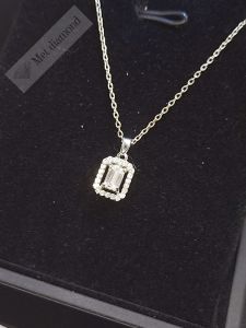 1 karat mozanit taşlı kolye - kol014