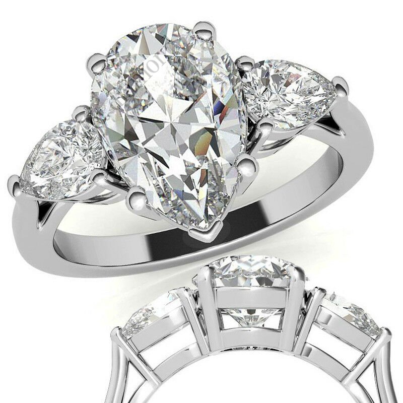 4,50 karat mozanit taşlı yüzük tria tria450