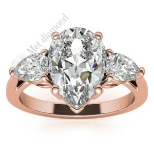 4,50 karat mozanit taşlı yüzük tria tria450