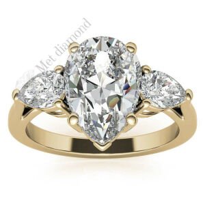 4,50 karat mozanit taşlı yüzük tria tria450