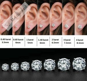 1 karat mozanit pırlanta küpe-kup100