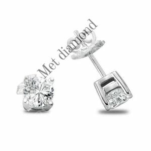 1 karat mozanit pırlanta küpe-kup100