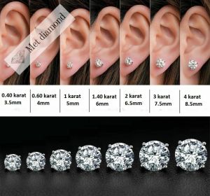 1.40 karat mozanit taşl küpe - kup140