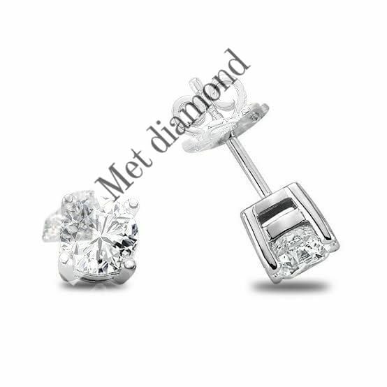 1.40 karat mozanit taşl küpe - kup140