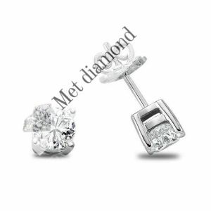 1.40 karat mozanit taşl küpe - kup140