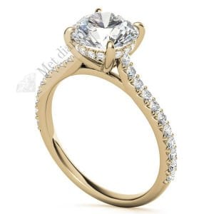 1,30 karat mozanit taşlı yüzük katedral mzn189