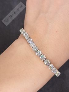 8 karat mozanit pırlanta  bileklik -mzb7