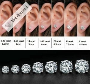 3 karat mozanit pırlanta küpe-kup30
