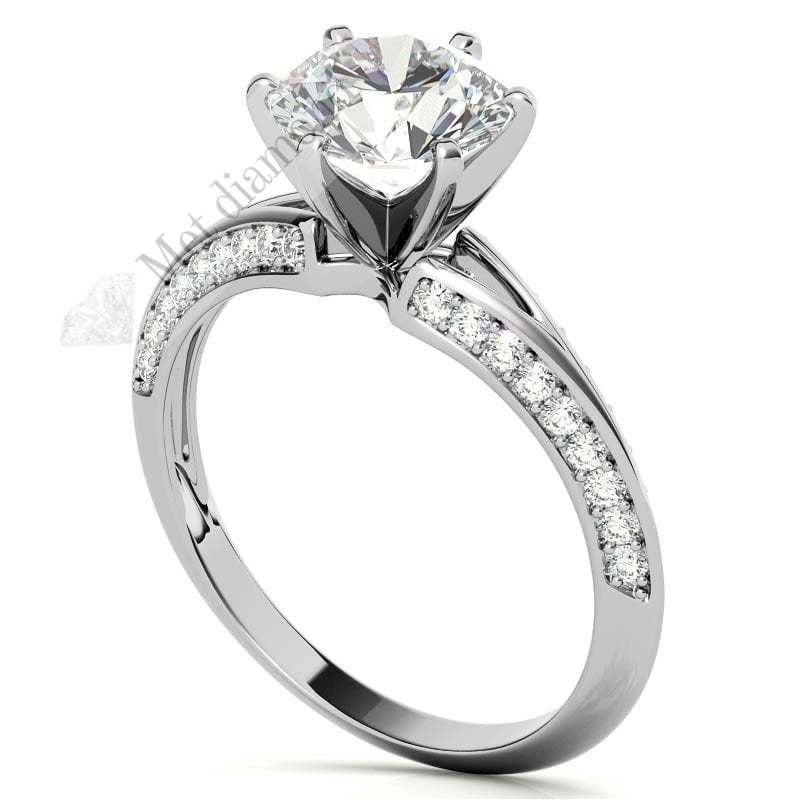 1.30  karat mozanit taşlı yüzük mzn207