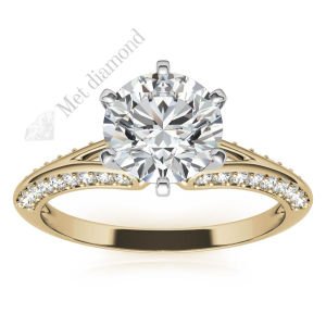 1.30  karat mozanit taşlı yüzük mzn207