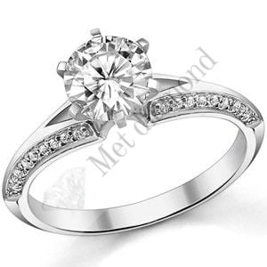 1.30  karat mozanit taşlı yüzük mzn207