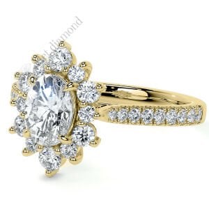 2.50 karat mozanit taşlı yüzük antruj model