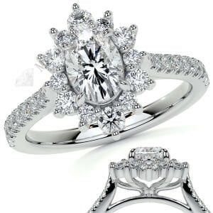 2.50 karat mozanit taşlı yüzük antruj model