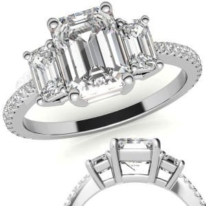 3.30 karat mozanit taşlı yüzük tria tria300