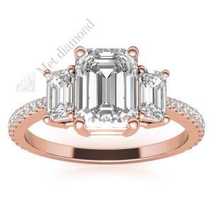 3 karat mozanit taşlı yüzük tria tria300