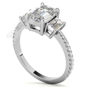 3 karat mozanit taşlı yüzük tria tria300