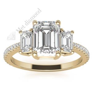 3 karat mozanit taşlı yüzük tria tria300