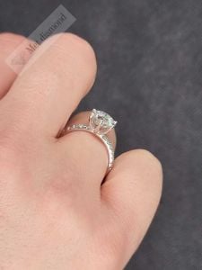 1,70 karat mozanit taşlıyüzük mzn113c