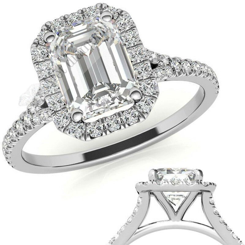 2,50 karat mozanit taşlı yüzük baget kesim -bgt14