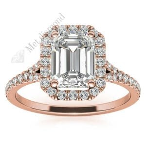 2,50 karat mozanit taşlı yüzük baget kesim -bgt14