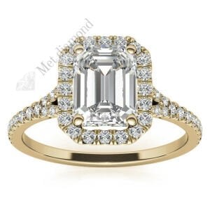 2,50 karat mozanit taşlı yüzük baget kesim -bgt14