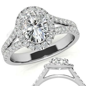 1,70 karat mozanit pırlanta yüzük antruj model