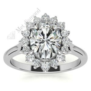 3,20 karat mozanit taşlı yüzük antruj model