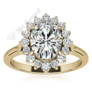 3,20 karat mozanit taşlı yüzük antruj model