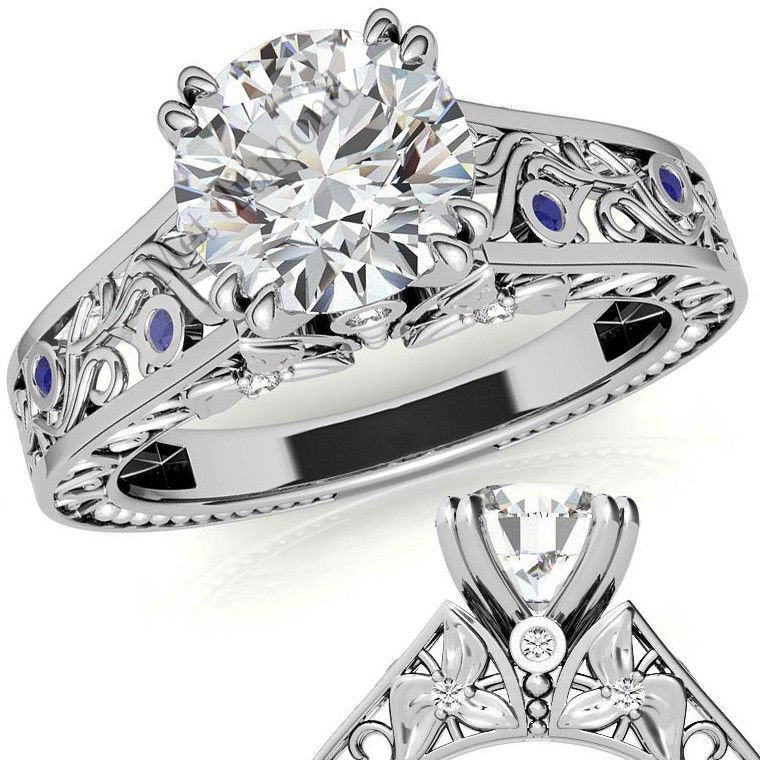 3 karat mozanit pırlanta yüzük tasarım mzn122