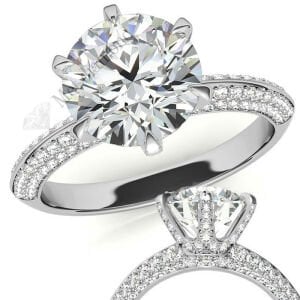 3  karat mozanit taşlı  yüzük tıfany mzn145