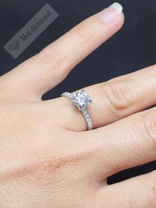 1,30 karat mozanit pırlanta yüzük mzn113