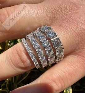 2,50 karat tamtur mozanit taşlı yüzük mzy33