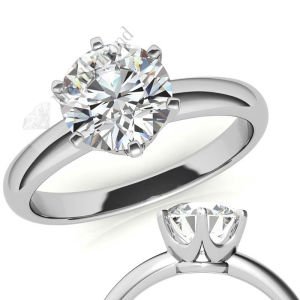 2 karat mozanit taşlı yüzük tasarım mzn49