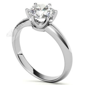 2 karat mozanit taşlı yüzük tasarım mzn49