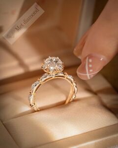 1,40 karat mozanit taşlı yüzük tasarım - tsr140