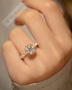 1,40 karat mozanit taşlı yüzük tasarım - tsr140