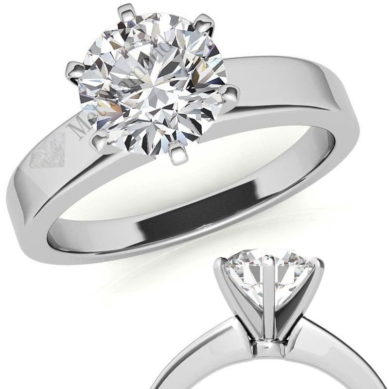 2 karat mozanit taşlı yüzük mzn79