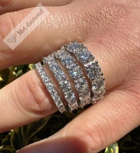 5 karat tamtur mozanit taşlı yüzük mzy34