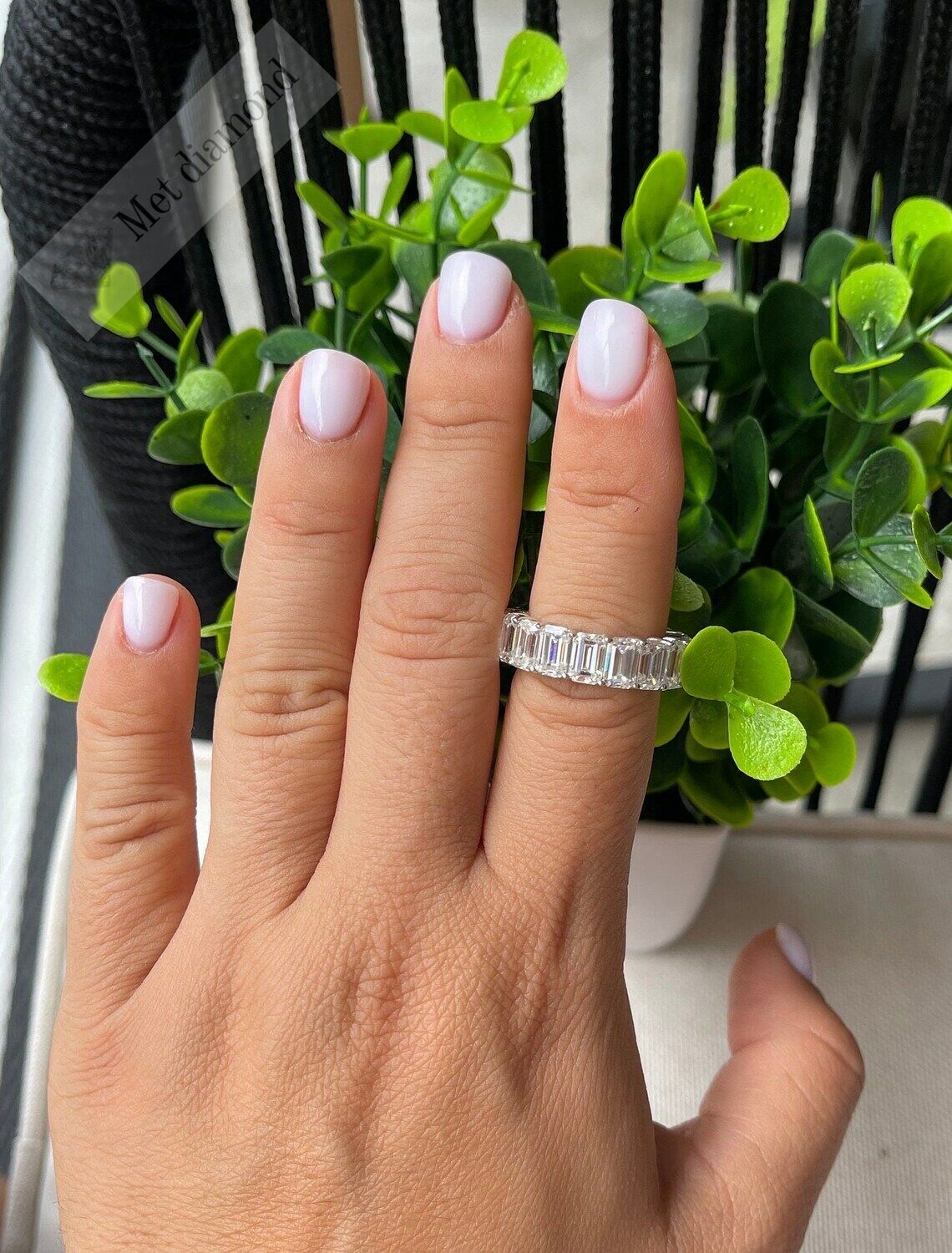 11 karat  tamtur mozanit taşlı yüzük baget mzy28