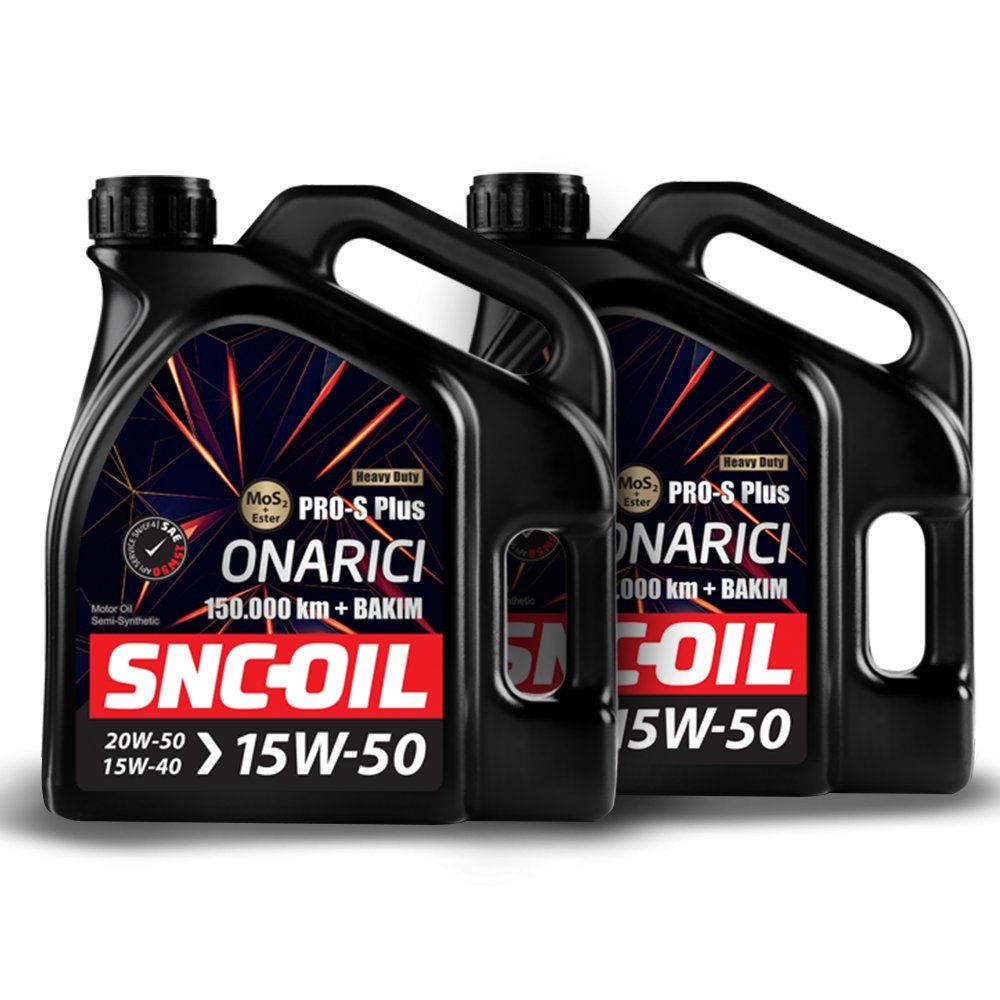 Icon Group - SNC-OIL 150.000 Km + Bakım Pro-S Plus Onarıcı 15W-50 Motor Yağı (4+4)