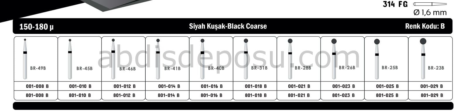 AERTÖR ELMAS FREZ SİYAH KUŞAK ROND