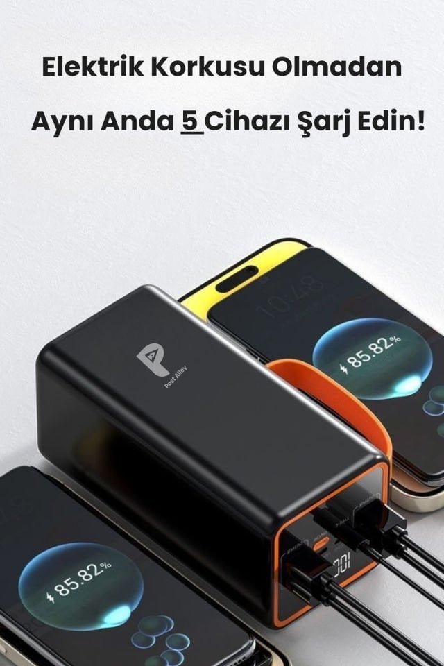 Yüksek Güçlü Powerbank Kamp İçin İdeal 50.000 mAh
