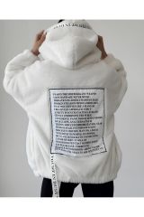 Baskılı Peluş Ceket