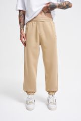 Erkek Jogger Regular Bej Eşofman Altı