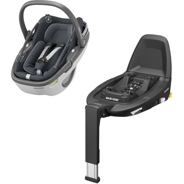 Maxi-Cosi Coral & FamilyFix3 Baza / Essantial Graphite