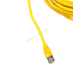 CAT 6 PATCH NETWORK İNTERNET KABLOSU SARI 10 METRE