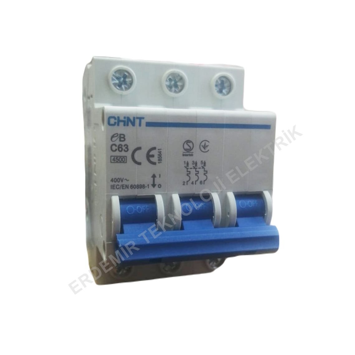 CHINT 185641 3x63A C TİPİ OTOMATİK SİGORTA 4,5kA