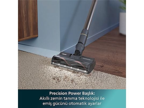 Philips 7000 Serisi Kablosuz Dikey Süpürge, PowerCylone12, Aqua Modülü, Zemin Algılama , XC7057/01