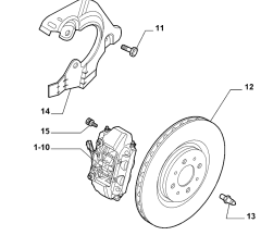 FIAT/ALFA/LANCIA Mito/Bravo/Stilo Ön Fren Diski (Adet) (281 mm-4 Bijon) - Ricambi Originali - 46535086