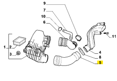 FIAT Hava Filtre Hortumu 51885145